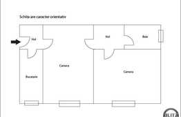 De vanzare apartament cu 2 camere, 44 mp utili, zona Big