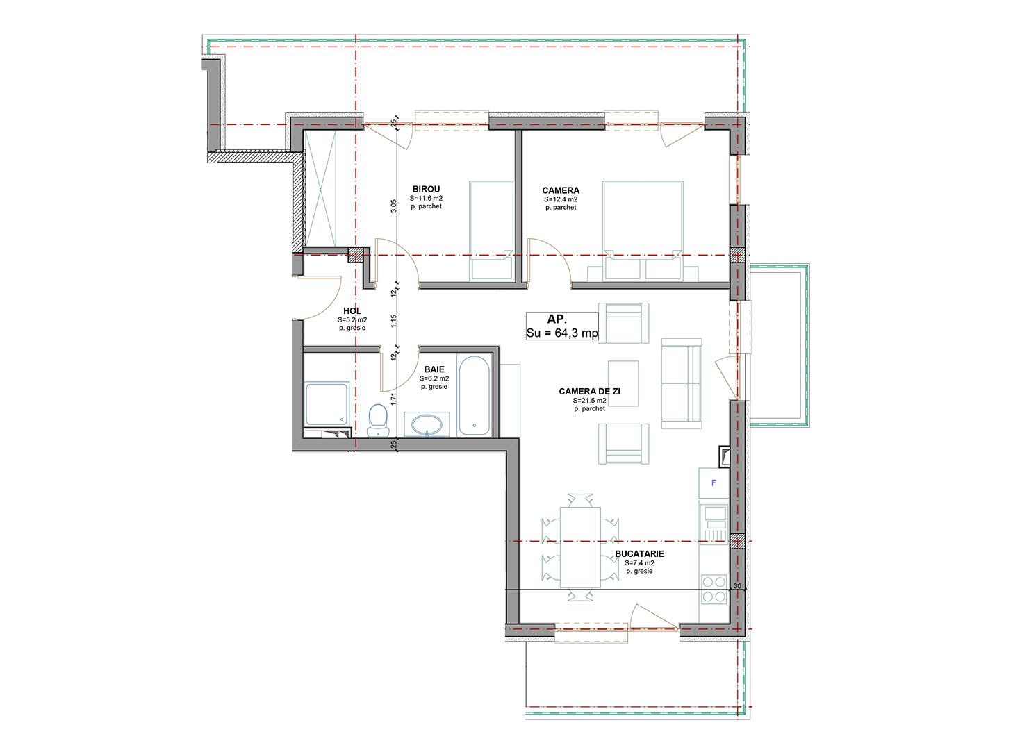 Apartament de vânzare 3 camere Dambul Rotund - 30683AV | BLITZ Cluj-Napoca | Poza1