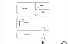 De vanzare apartament 2 camere, 40 mp, zona strazii Mehedinti. Loc de parcare!