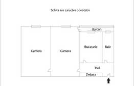 Apartament 2 camere, 46 mp, boxa subsol, garaj, zona strazii Oasului