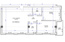 Apartament cu 3 camere, 70 mp, semifinisat! C.f. disponibil ! Zona Teilor ! 