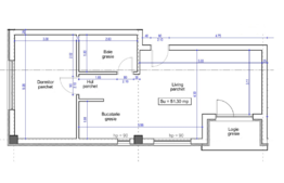 Apartament cu 2 camere, 51 mp, semifinisat! Zona nou dezvoltata!