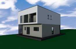 Casa individuala 150 mp utili, teren de 582 mp, front 25 ml, semifinisata