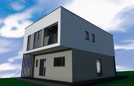 Casa individuala 150 mp utili, teren de 582 mp, front 25 ml, semifinisata