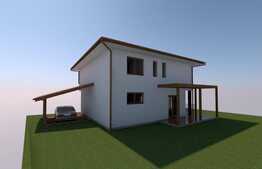 Vanzare casa individuala, 138 mp utili, 500 mp teren, semifinisata, zona linistita!