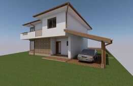 Vanzare casa individuala, 138 mp utili, 500 mp teren, semifinisata, zona linistita!