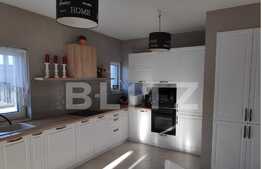 Casa cuplata finisata si mobilata, 3 niveluri , 135 mp, 408 teren. Terasa amenajata! Zona Teilor 