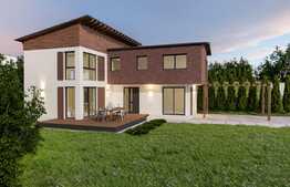 Casa individuala 175 mp utili, teren de 500 mp, front 25 ml, semifinisata!