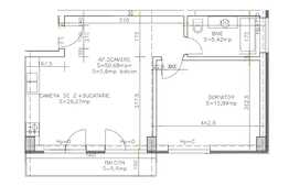 2 camere, 50,68 mp, etaj intermediar, semifinisat, zona strazii Eugen Ionesco