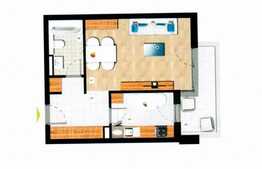 Apartament 1 camera, 37 mp, semifinisat, zona Iulius Mall,Park Lake ! Finalizare August 2019!