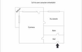 Garsoniera 23 mp, zona strazii Fabricii de Zahar