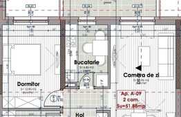 2 camere, 51.88 mp, semifinisat, zona Iulius Mall! Finalizare Primavara 2019