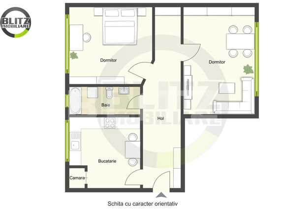 Apartament de vânzare 2 camere Gheorgheni - 32014AV | BLITZ Cluj-Napoca | Poza1