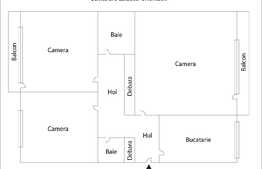 Apartament 3 camere decomandat, 65 mp, boxa, zona strazii Grigore Alexandrescu!