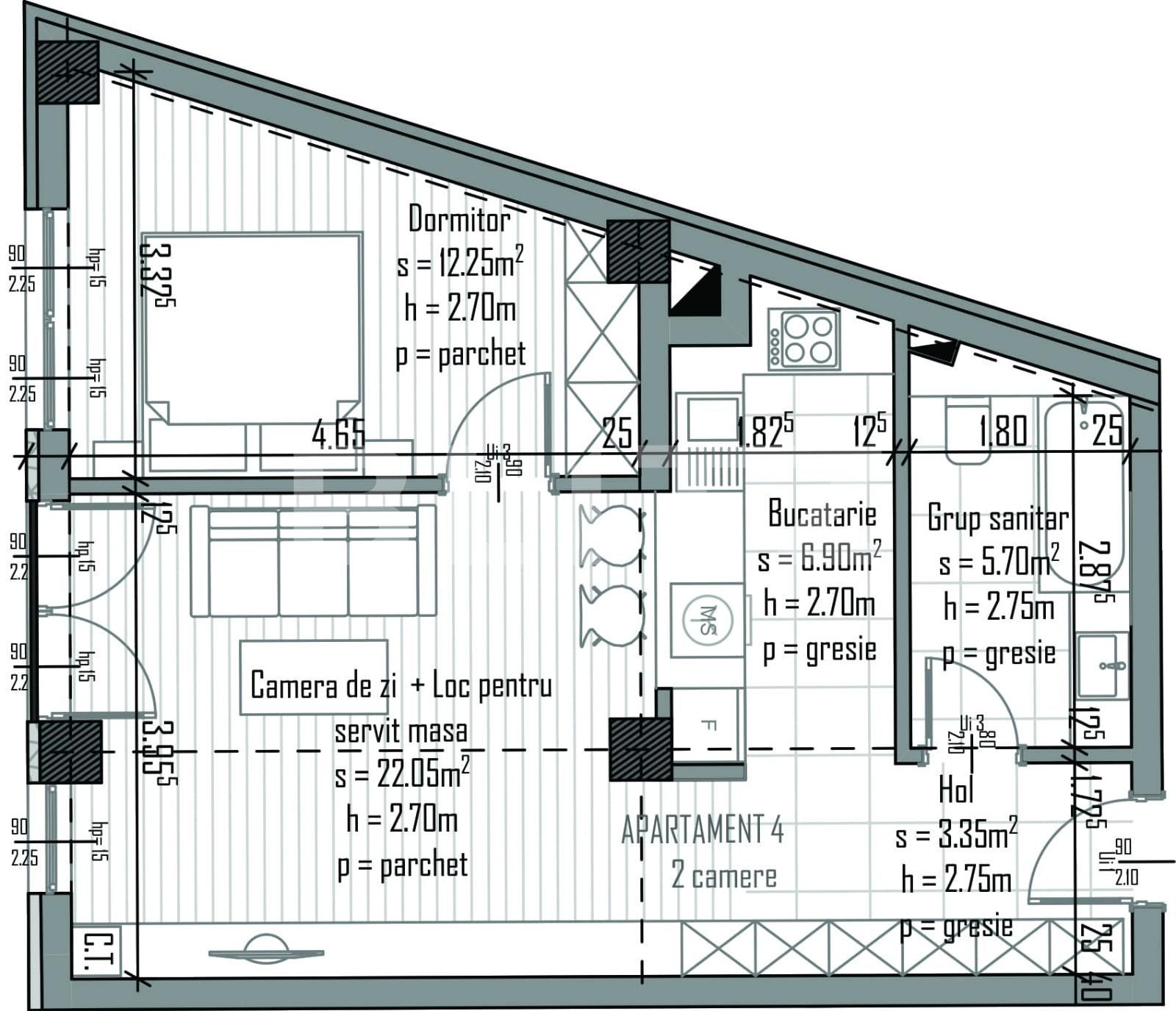 Apartament de vânzare 2 camere Semicentral - 32117AV | BLITZ Cluj-Napoca | Poza1