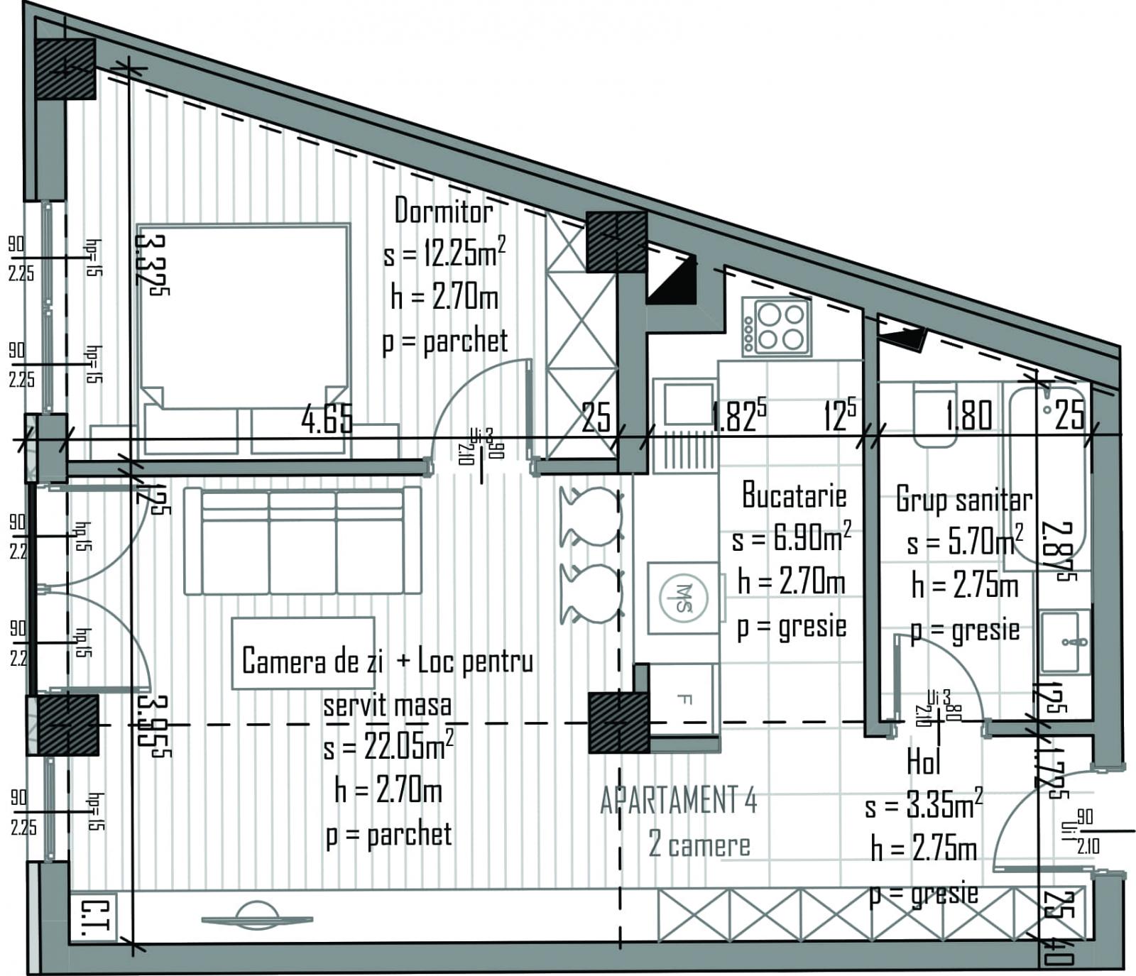 Apartament de vânzare 2 camere Semicentral - 32117AV | BLITZ Cluj-Napoca | Poza1