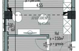Apartament 2 camere, 45 mp, semifinisat, parcare, terasa 12 mp, zona Piata Abator