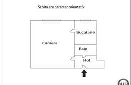 De vanzare apartament cu 1 camera, 18,5 mp, zona strazii Grigore Alexandrescu