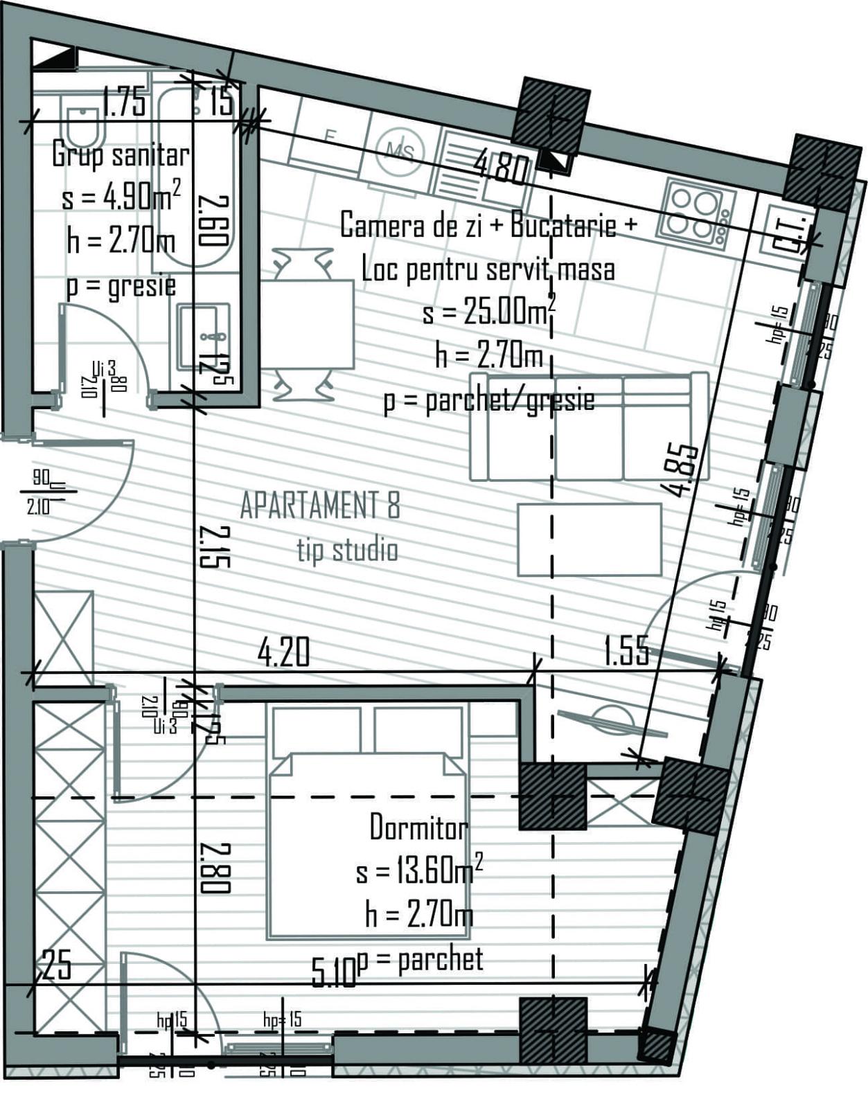 Apartament de vânzare 2 camere Semicentral - 32120AV | BLITZ Cluj-Napoca | Poza1