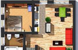 Apartament 2 camere, 51 mp utili, zona Edgar Quinet