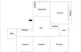 Apartament 4 camere, 78 mp, boxa, zona Fujikura