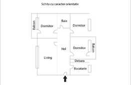 Apartament 4 camere, 82 mp, decomandat, zona OMV