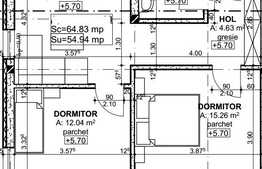 Vanzare 3 camere, 54.94 mp, Zona Centrala!