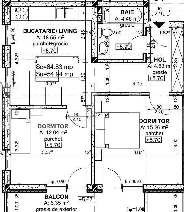 Apartament de vânzare 3 camere Floreşti - 32210AV | BLITZ Cluj-Napoca | Poza2