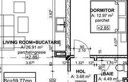 2 camere, 50.96 mp! Zona Centrala!