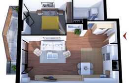 Apartament 2 camere, 55 mp, garaj, zona Iulius Mall