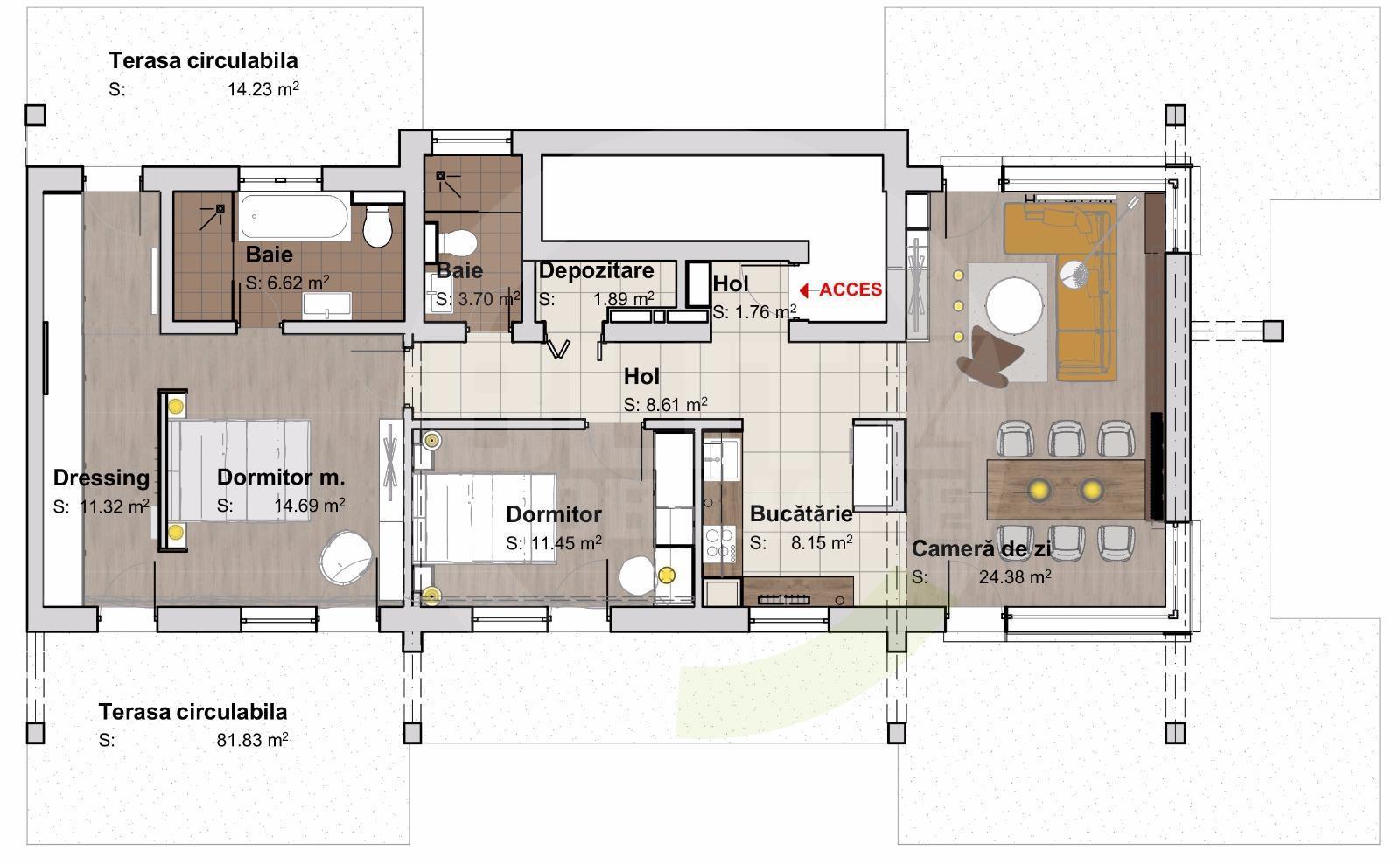 Apartament de vânzare 3 camere Borhanci - 32315AV | BLITZ Cluj-Napoca | Poza1