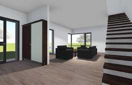 Casa individuala 142 mp utili, teren de 416 mp, front stradal 13 ml