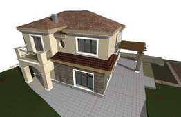 Exclusivitate!Teren autorizat casa individuala  D+P+E, 537 mp, 2 fronturi 53,5 ml, utilitati, asfalt. 0% comision!