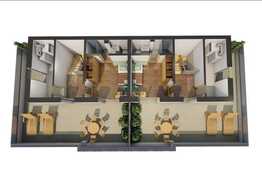 Casa cuplata de vanzare, 210 mp, teren 250 mp, zona linistita!