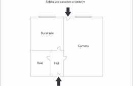 De vanzare garsoniera, 30 mp, balcon, zona strazii Calea Floresti