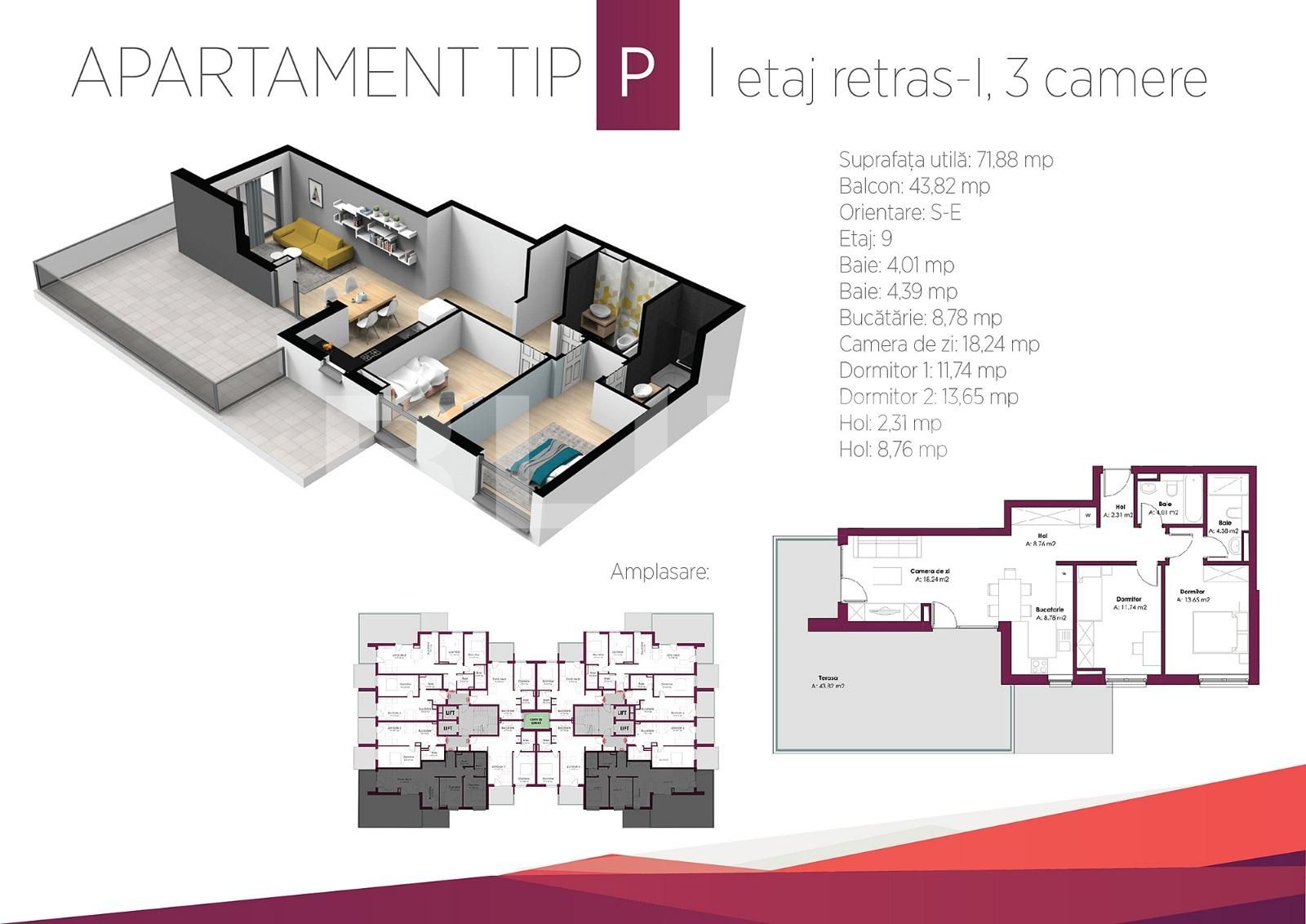 Apartament de vânzare 3 camere Bună Ziua - 32769AV | BLITZ Cluj-Napoca | Poza19