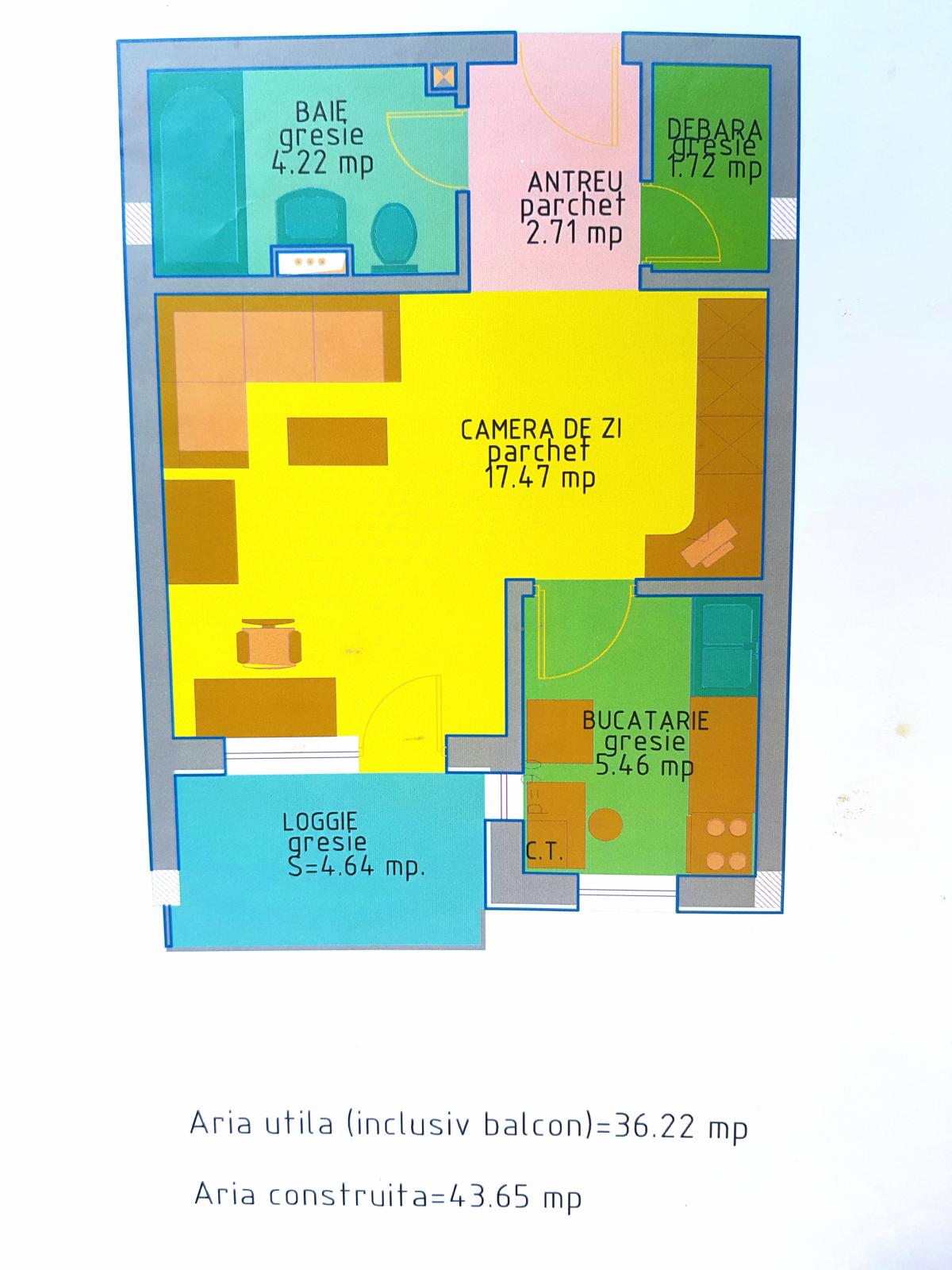 Garsonieră de vânzare Baciu - 32878AV | BLITZ Cluj-Napoca | Poza2