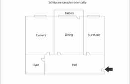 Apartament 2 camere, 53 mp, semifinisat, zona Grand Hotel Italia