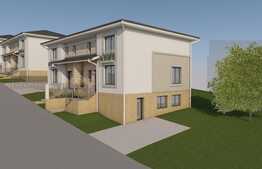 Casa cuplata de vanzare, 108 mp, teren 200 mp, zona de case, finalizare 2018!