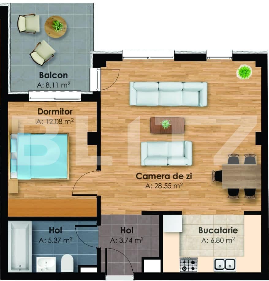 Apartament de vânzare 2 camere Central - 33036AV | BLITZ Cluj-Napoca | Poza2