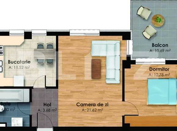 Apartament de vânzare 2 camere Central - 33042AV | BLITZ Cluj-Napoca | Poza1