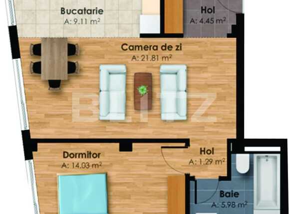Apartament de vânzare 2 camere Central - 33043AV | BLITZ Cluj-Napoca | Poza1