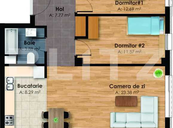 Apartament de vânzare 3 camere Central - 33047AV | BLITZ Cluj-Napoca | Poza1