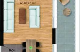 Apartament de vanzare 2 camere, imobil nou, cu terasa, zona Garii