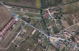 Teren de vanzare 1312 mp, front 15 ml,  zona de case