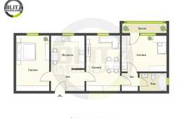 Apartament 3 camere, 60 mp, zona Piata Mihai Viteazu