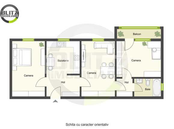 Apartament de vânzare 3 camere Central - 33272AV | BLITZ Cluj-Napoca | Poza1