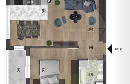 Apartament 2 camere, 56 mp, balcon 5 mp, bloc nou, semifinisat! Zona Piata 1 Mai