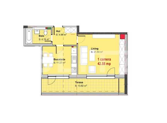 Garsonieră de vânzare Gheorgheni - 33711AV | BLITZ Cluj-Napoca | Poza1