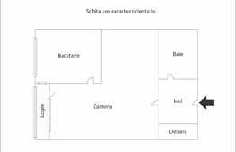 De vanzare garsoniera 29 mp + 4 mp balcon, zona Universitatii Bogdan Voda